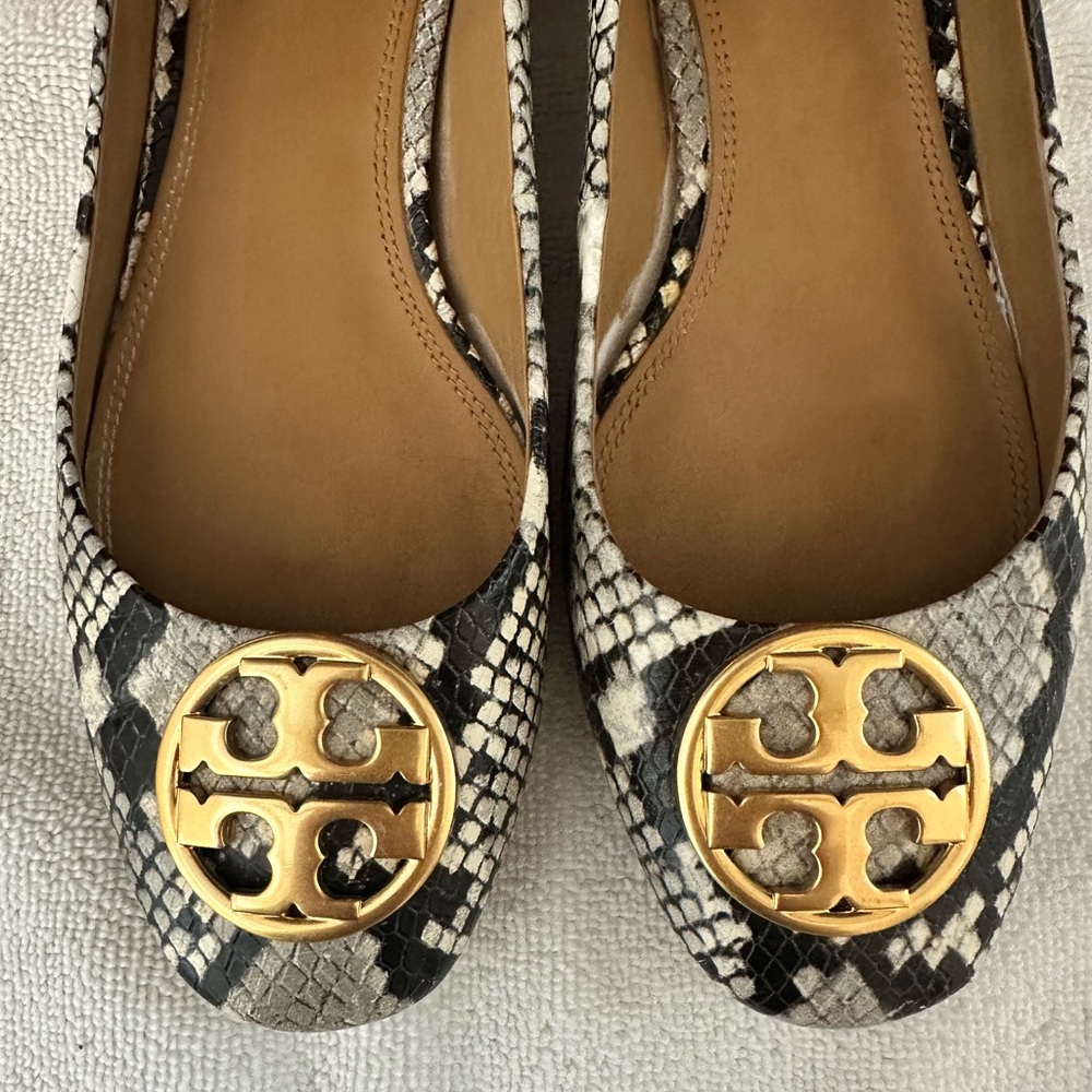 Tory Burch Snakeskin Flats